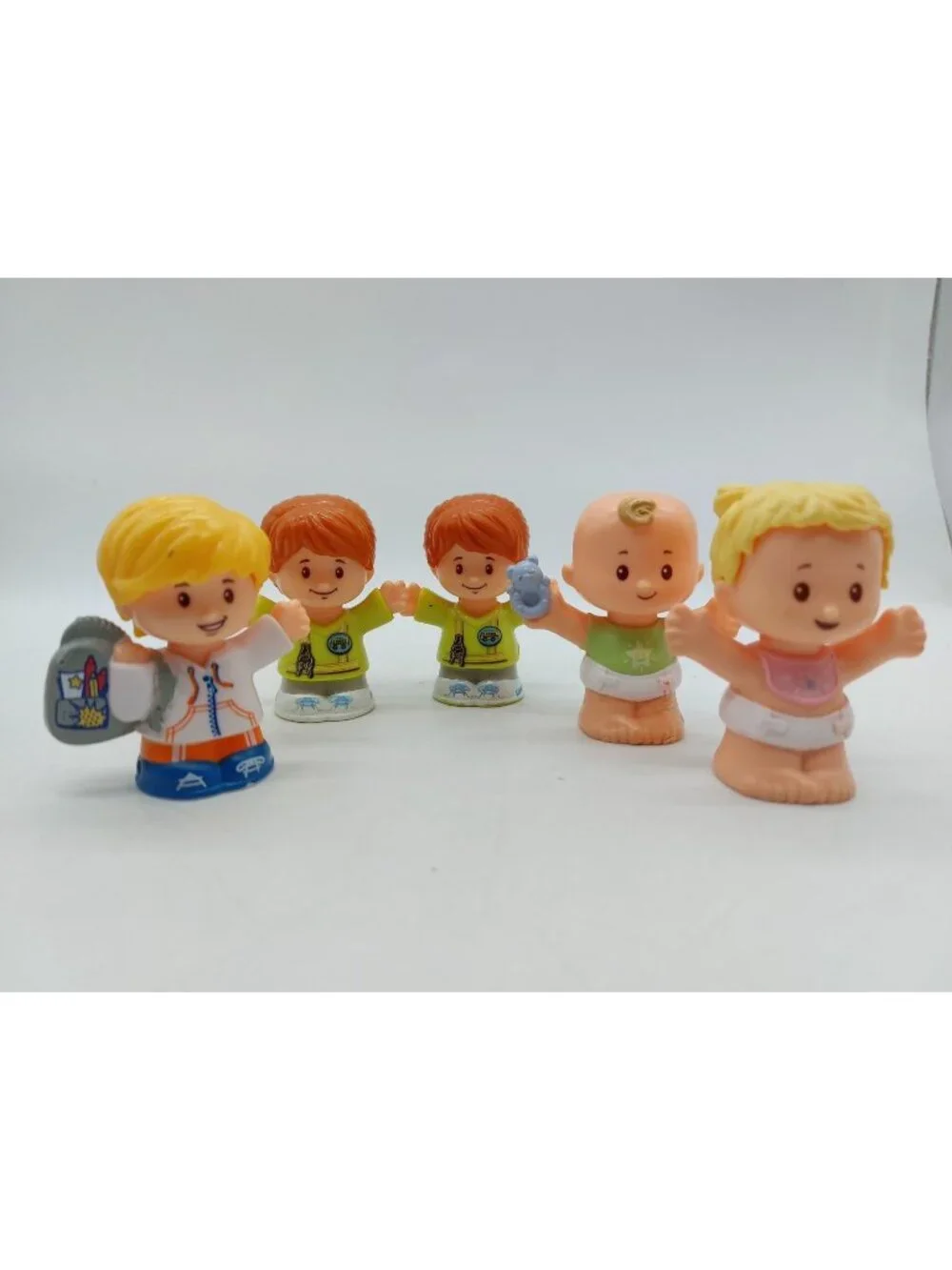 Fisher Price Little People Baby Toddler Girl Boy 1 School Boy 2 Bus Drivers Lot